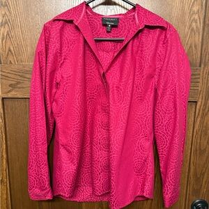 Express Fuchsia Button-Up Shirt
